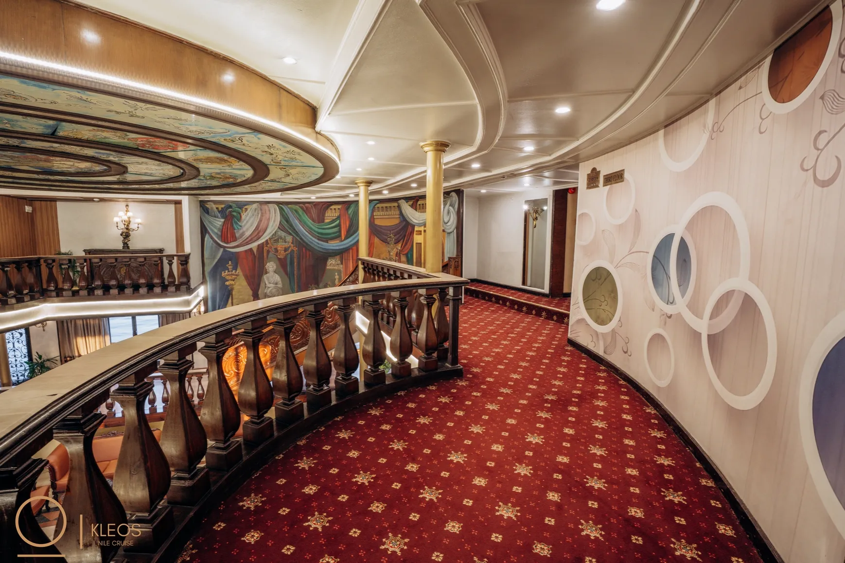Lounge aboard the MS Kleos Nile Cruise Nile cruise